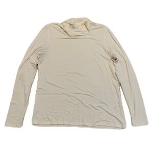 Cleo White Long Sleeve Cowl Neck Top - Size Medium